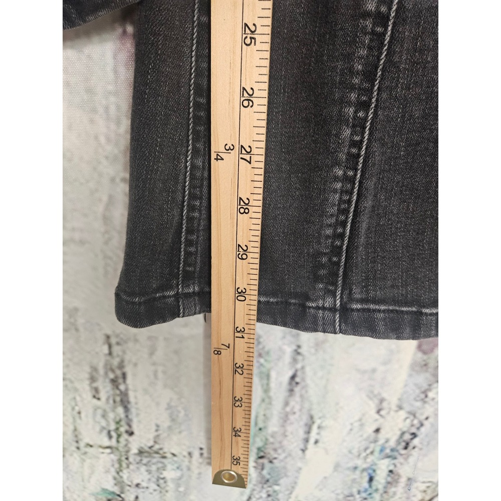 Wild Fable Womens High Rise Flare Jeans Washed Black Seamed Front Size 14 - Picture 8 of 9